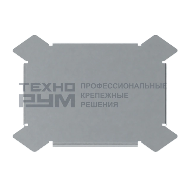 Крышка Х-ответвителя 50, толщина 0,55, сендзимир