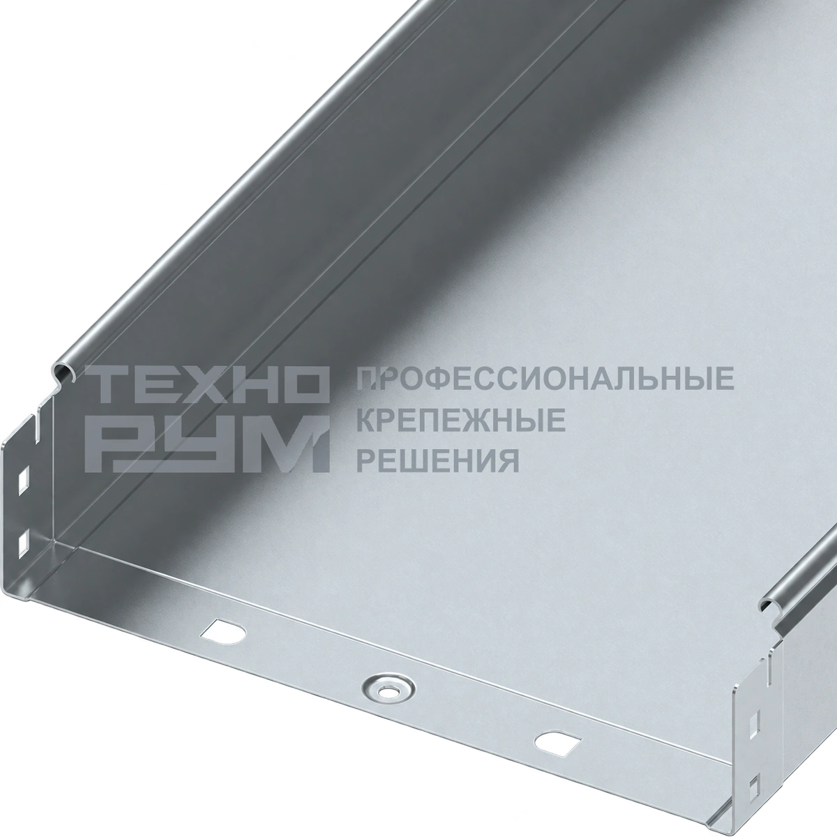 Лоток неперфорированный 80х300х3000, толщина 1,0 мм, горячий цинк