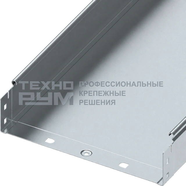Лоток неперфорированный 80х300х3000, толщина 1,0 мм, горячий цинк