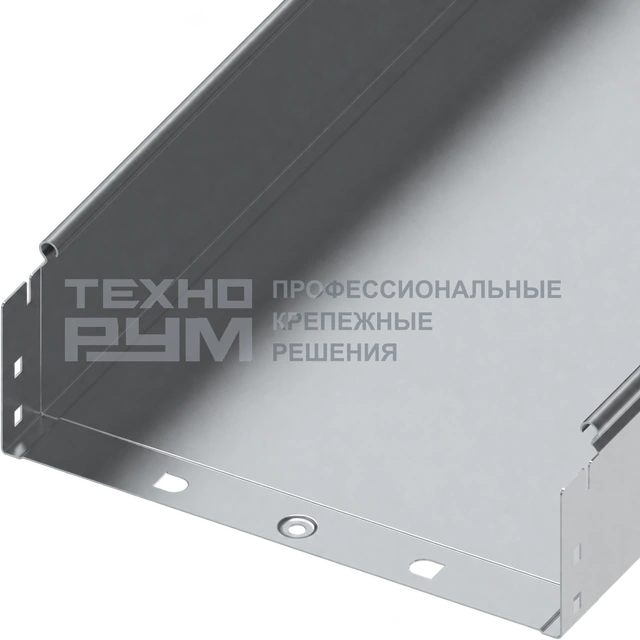 Лоток неперфорированный 100х300х3000, толщина 1,0 мм, горячий цинк