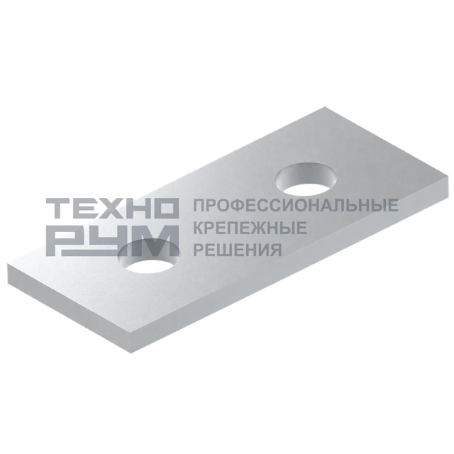 Пластина с двумя отверстиями