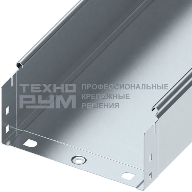 Лоток неперфорированный 100х200х3000, толщина 1,0 мм, сендзимир