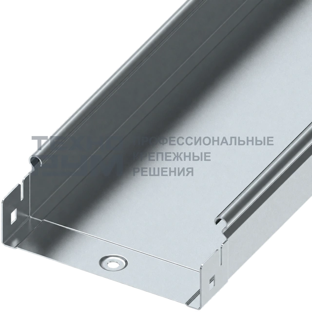 Лоток неперфорированный 50х150х3000, толщина 1,0 мм, горячий цинк