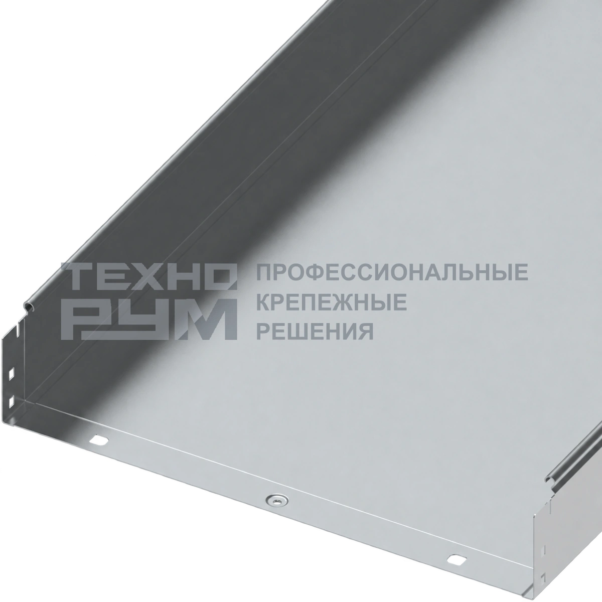 Лоток неперфорированный 100х500х3000, толщина 1,0 мм, горячий цинк