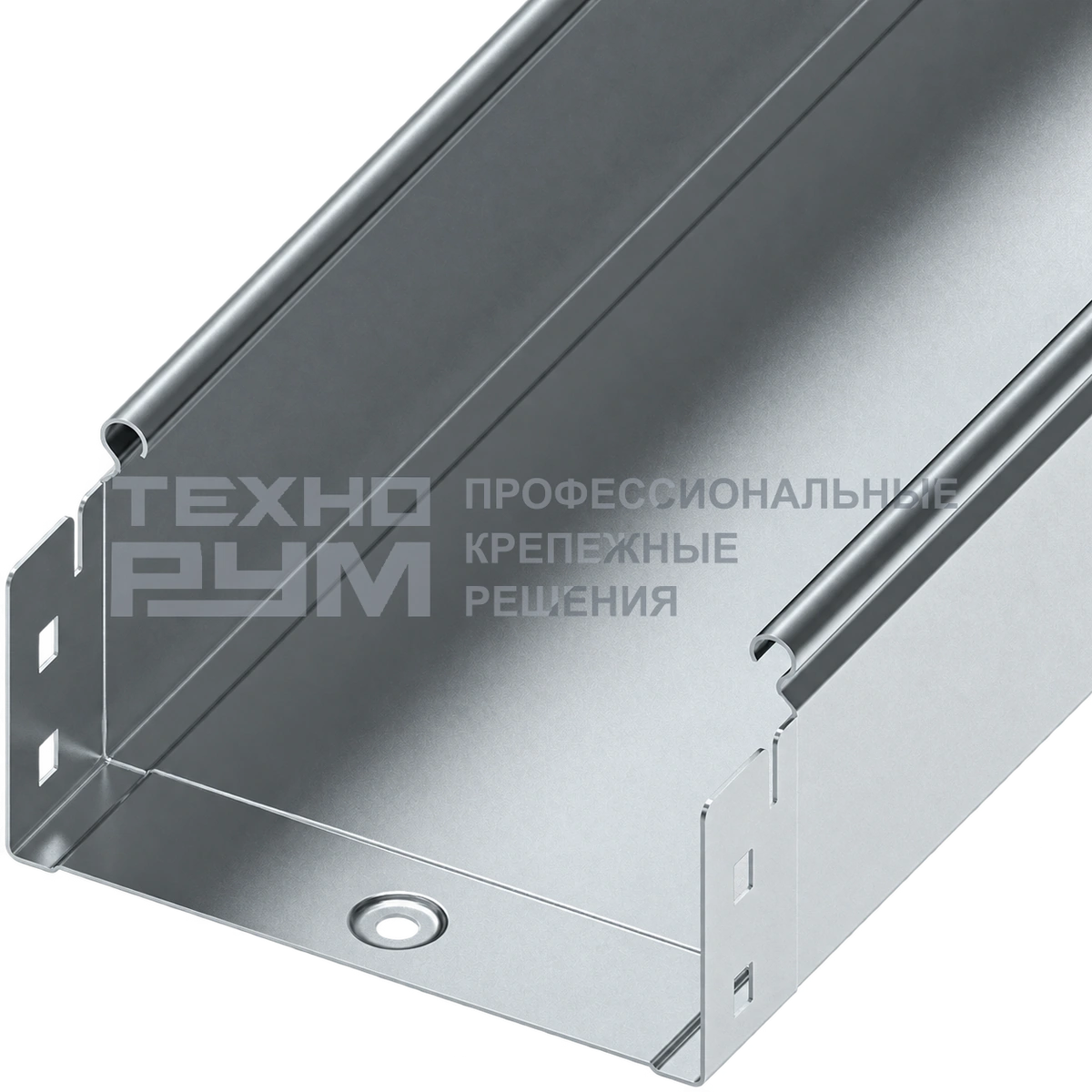 Лоток неперфорированный 80х150х3000, толщина 0,55 мм, сендзимир