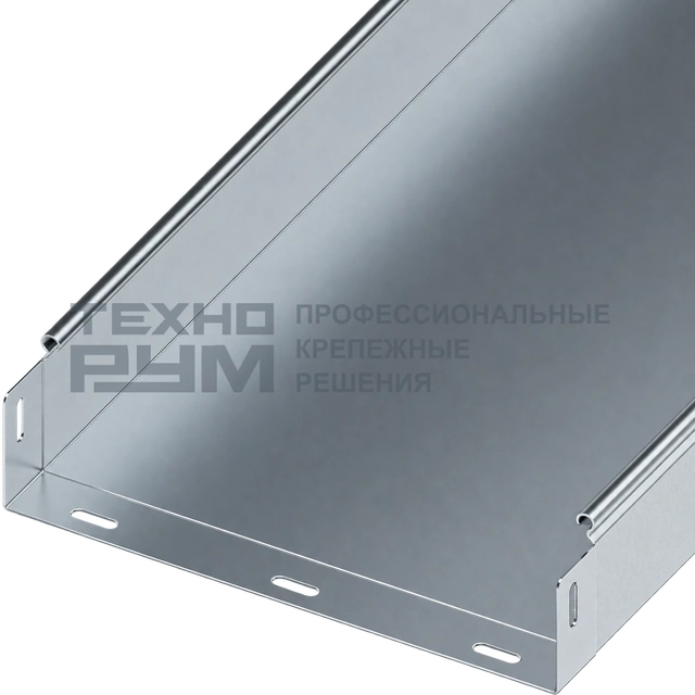 Лоток неперфорированный 80х300х3000, толщина 1,2 мм, горячий цинк