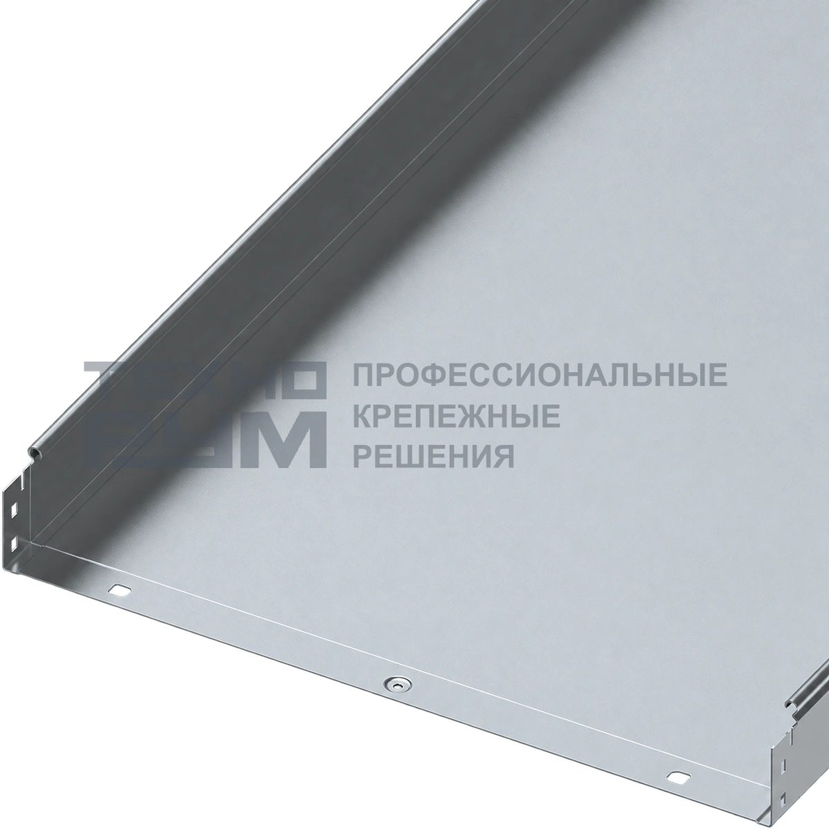 Лоток неперфорированный 80х600х3000, толщина 1,0 мм, горячий цинк
