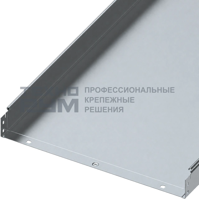 Лоток неперфорированный 80х600х3000, толщина 1,0 мм, горячий цинк