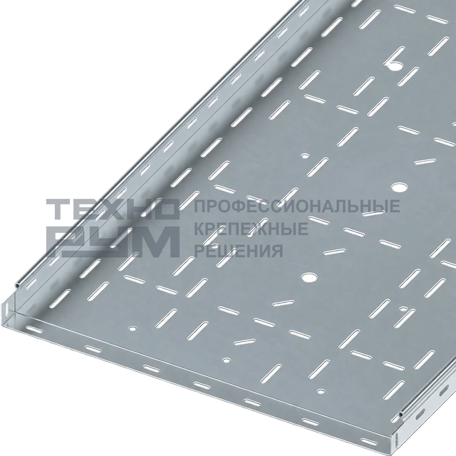 Лоток перфорированный 50х600х3000, толщина 1,2 мм, сендзимир