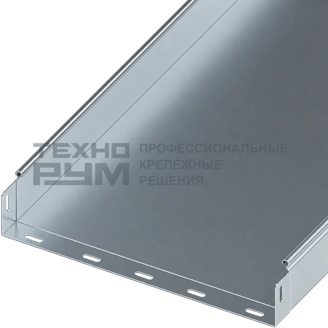 Лоток неперфорированный 80х400х3000, толщина 1,2 мм, горячий цинк