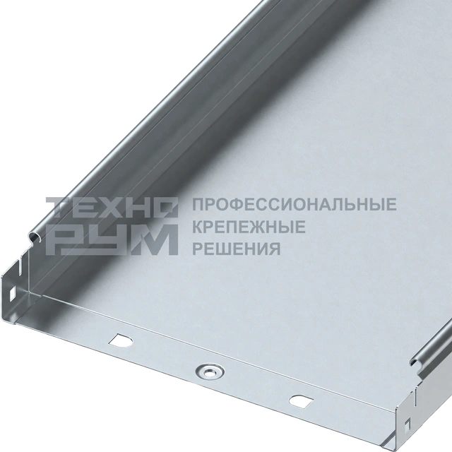 Лоток неперфорированный 50х300х3000, толщина 1,0 мм, горячий цинк