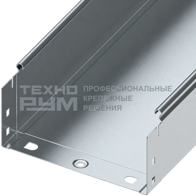 Лоток неперфорированный 100х200х3000, толщина 0,55 мм, сендзимир