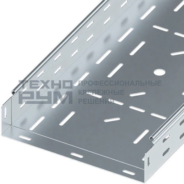 Лоток перфорированный 80х300х3000, толщина 1,2 мм, сендзимир