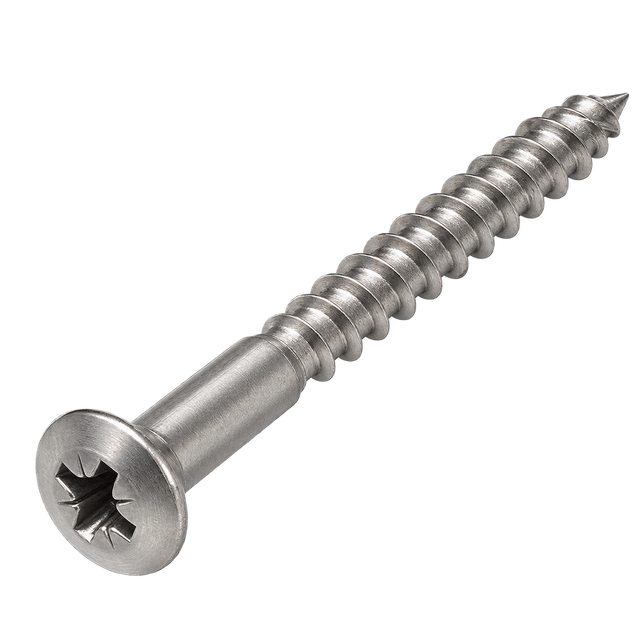 Шуруп с полупотайной головкой, шлиц PZ DIN 7995 — A2