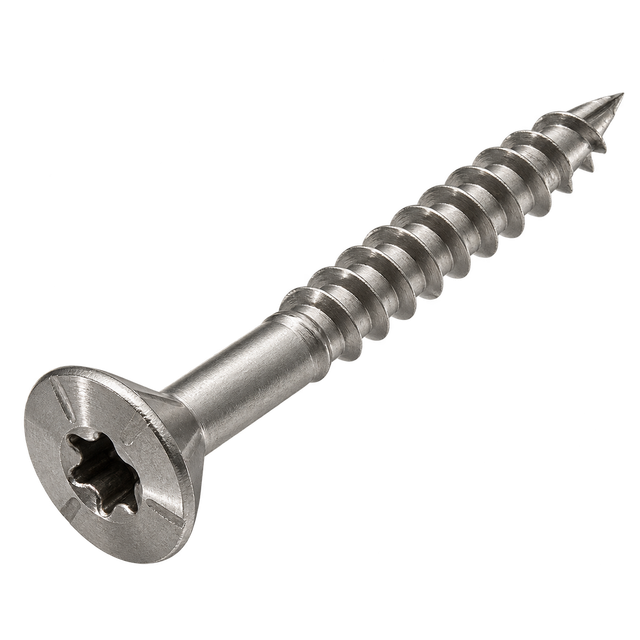 Шуруп самозенкующийся с потайной головкой с режущей кромкой, шлиц TORX ART 9147 — A2