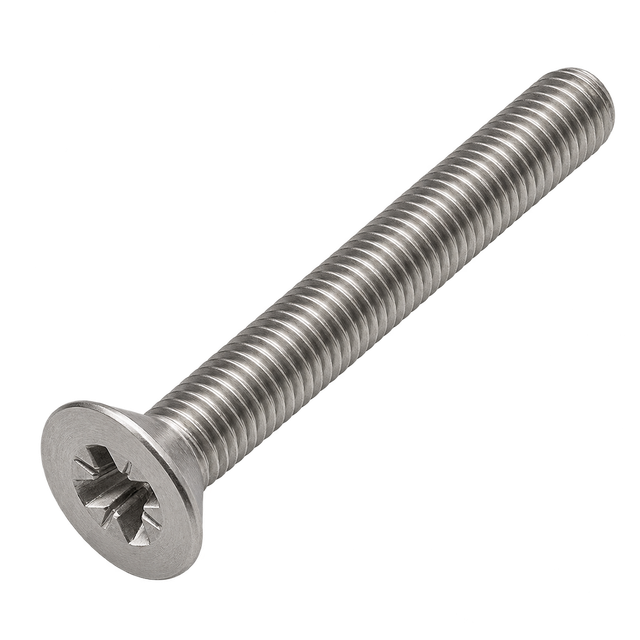 Винт с потайной головкой, шлиц PZ DIN 965 — A2