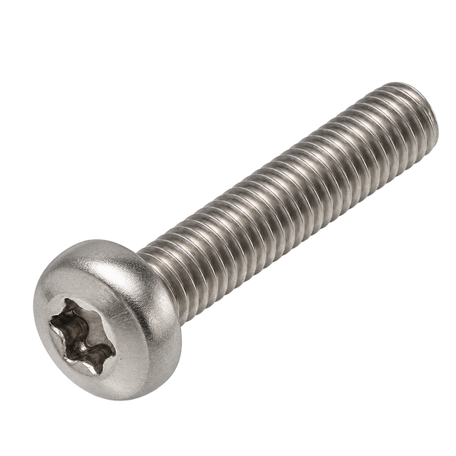 Винт с полукруглой головкой, шлиц TORX ISO 14583 [DIN 7985] — A4