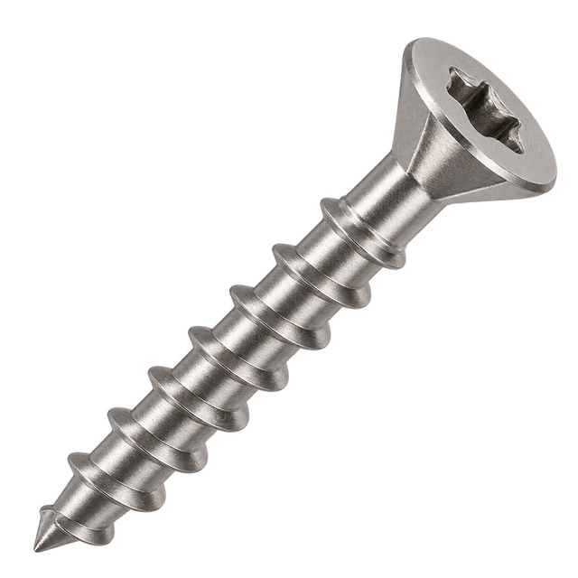 Шуруп самозенкующийся с потайной головкой с режущей кромкой, шлиц TORX ART 9142 — A2