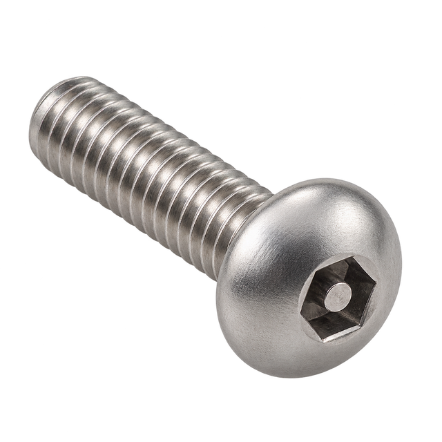 Винт антивандальный с полукруглой головкой, шлиц HEX-PIN ART 9111 — A2