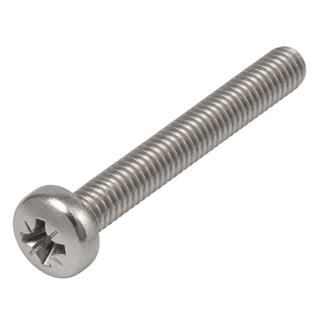 Винт с полукруглой головкой, шлиц PZ DIN 7985 — A2