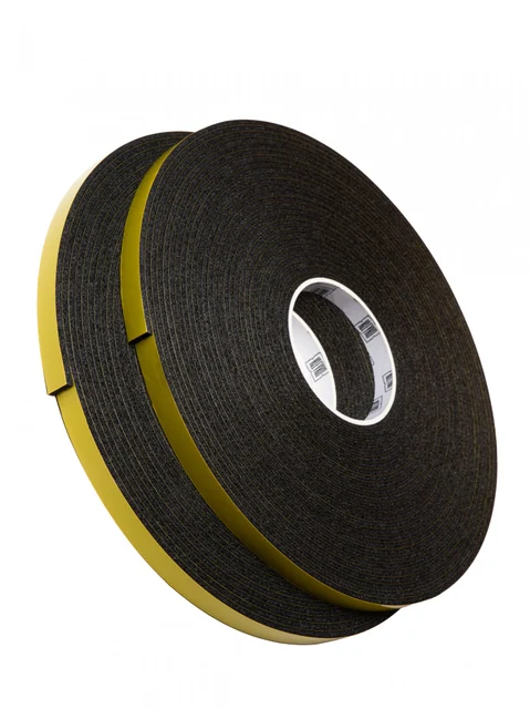 KLEYKO FIXING TAPE · компенсационная лента для клеевого монтажа панелей, Чёрный · 3×12 мм · рулон 15 м
