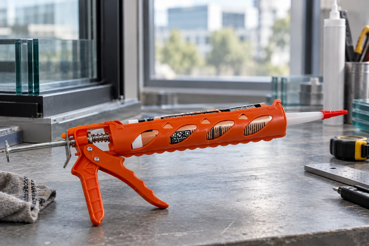 GUN-310 — Пистолет для картриджа. Иллюстрация применения.